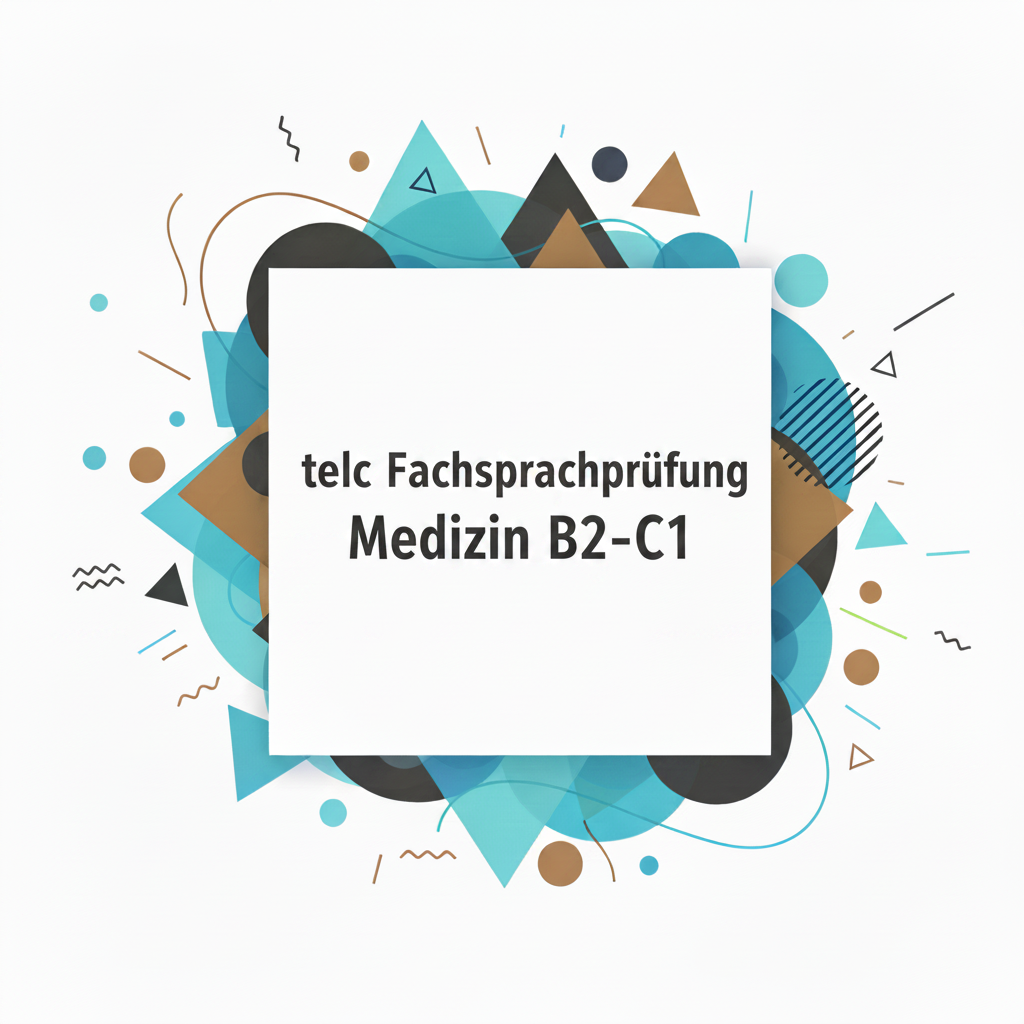 telc Fachsprachprüfung Medizin B2-C1